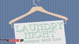 دانلود فونت انگلیسی گرافیکی LD Laundry Night