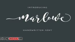 دانلود فونت انگلیسی گرافیکی Marlowe Script Font