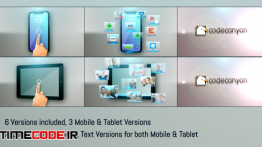 دانلود پروژه آماده افترافکت : معرفی اپلیکیشن Mobile-Tablet Apps Promo