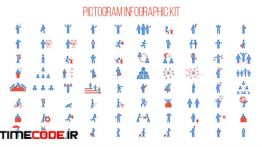 دانلود مجموعه آیکون انیمیشن اینفوگرافی Pictogram Infographic Kit