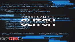 دانلود فوتیج آماده موشن گرافیک : هک و کدنویسی در کامپیوتر Programming Glitch Backgrounds Pack