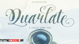 دانلود فونت انگلیسی گرافیکی  Quarlate Font Duo