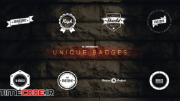 دانلود پروژه آماده افترافکت : تایتل و برچست Unique Badges