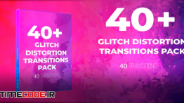 دانلود 40 ترنزیشن نویز و پارازیت پریمیر Glitch Distortion Transition Pack
