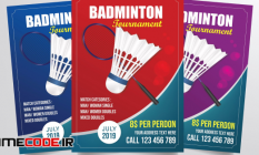 Badminton Tournament Flyer Template 3285326 54 18 136