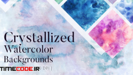 دانلود تکسچر آبرنگی Crystallized Watercolor Backgrounds