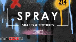 دانلود باندل تکسچر اسپری Spray Shapes & Textures