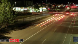دانلود استوک فوتیج : عبور ماشین در شب Car Light Trails