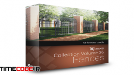 دانلود مجموعه مدل آماده سه بعدی : حصار چوبی و فلزی CGAxis Models Volume 36 Fences