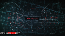 دانلود پروژه آماده افترافکت : نقشه نمایش ترافیک در شهر City Traffic Trailer