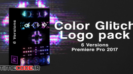 دانلود مجموعه پروژه آماده لوگو پارازیت برای پریمیر Color Glitch Logo Pack