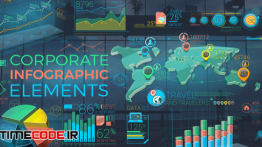 دانلود پروژه آماده افترافکت : المان انیمیشن اینفوگرافی Colorful Corporate Infographic Elements
