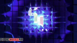 دانلود پروژه آماده پریمیر : آرم استیشن Futuristic Cube Wall Logo Reveals