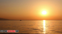 دانلود استوک فوتیج : غروب خورشید و دریا Sunset And The Sea
