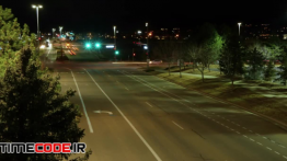 دانلود استوک فوتیج : تایم لپس از ترافیک در شب Time-Lapse Of Traffic