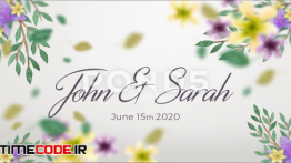 دانلود پروژه آماده افترافکت : عروسی Wedding Slideshow Floral