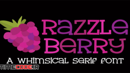 دانلود فونت انگلیسی فانتزی ZP Razzle Berry