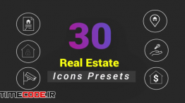 دانلود 30 آیکون انیمیشن مسکن و املاک Animated Real Estate Icons