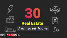 دانلود 30 آیکون انیمیشن مسکن و املاک Animated Real Estate Icons