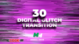 دانلود 30 پریست نویز و پارازیت پریمیر Digital Glitch Transition
