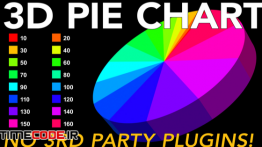 دانلود پروژه آماده افترافکت : نمودار آماری سه بعدی 3D Pie Chart – No Plugins Needed!