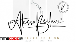 دانلود فونت انگلیسی به سبک امضا Alessa Beilaire Deluxe Edition
