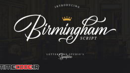 دانلود فونت انگلیسی برای طراحی به سبک امضا Birmingham – Signature Script