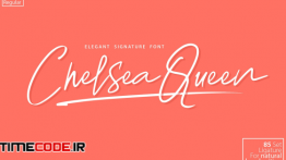 دانلود فونت انگلیسی به سبک امضا Chelsea Queen || Elegant Signature