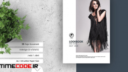 دانلود قالب لایه باز ایندیزاین : بروشور فشن  Fashion Lookbook
