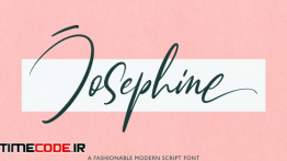 دانلود فونت انگلیسی به سبک امضا Josephine | Fashionable Script Font