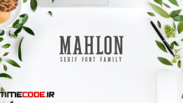 دانلود فونت انگلیسی برای طراحی  Mahlon Serif Font Family Pack