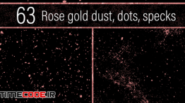 دانلود تکسچر نقطه Rose Gold Dust, Dots And Specks