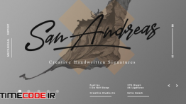 دانلود فونت انگلیسی برای طراحی به سبک امضا San Andreas  Signature Font