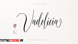 دانلود فونت انگلیسی برای طراحی  Vadelicia Script