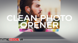 دانلود پروژه آماده افترافکت : لوگو عکس Clean Photo Logo Opener