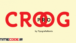 دانلود فونت انگلیسی گرافیکی  Croog Pro