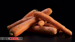 دانلود استوک فوتیج : نمای از هویج های ارگانیک Fresh Organic Carrots