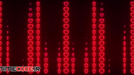 دانلود بک گراند موشن گرافیک قلب Heart LED Flashing Effects Pack