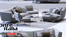 دانلود مدل آماده سه بعدی : صندلی و مبل LENNOX Sofa And KYO Armchair