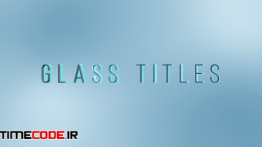 دانلود پروژه آماده افترافکت : تایتل Light Glass Titles