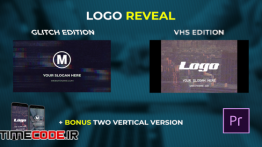 دانلود پروژه آماده پریمیر : لوگو پارازیت نوار ویدئویی Logo Reveal – VHS & Glitch Edition