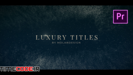 دانلود پروژه آماده پریمیر : تایتل Luxury Titles