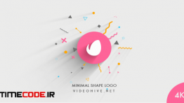 دانلود پروژه آماده افترافکت : لوگو موشن گرافیک Minimal Shape Logo Reveal