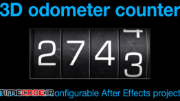دانلود پروژه آماده افترافکت : کانتر شمارش اعداد Odometer Number Counter