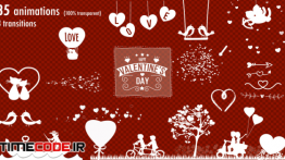دانلود فوتیج آماده : المان های ولنتاین Valentine Animations Kit