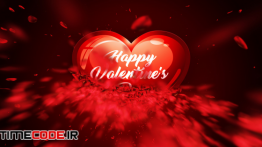 دانلود فوتیج آماده موشن گرافیک قلب برای ولنتاین Valentine’s Day Heart