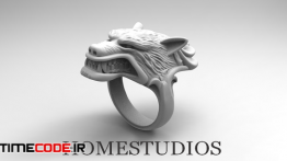 دانلود مدل آماده حلقه برای پرینتر سه بعدی WereWolf Ring 3D Print Model