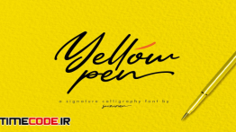 دانلود فونت انگلیسی دست نویس Yellow Pen Script