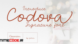 دانلود فونت انگلیسی به سبک امضا Codova Signature Font