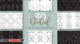 دانلود پترن نقطه Dotted Vector Patterns & Tiles